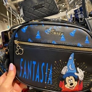 Disney Fantasia Black Crossbody with Blue Accents Beautiful Bag
